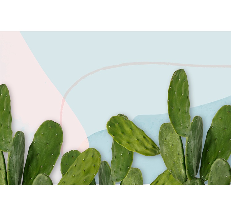 Fotomural naturaleza cactus diseño verde - TenVinilo