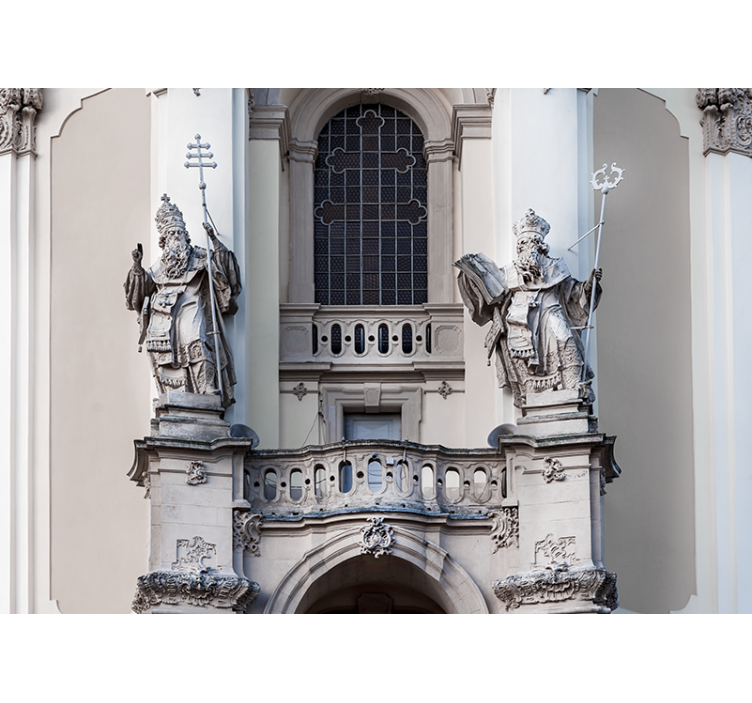 Fotomural arte clásico estatuas de reyes - TenVinilo