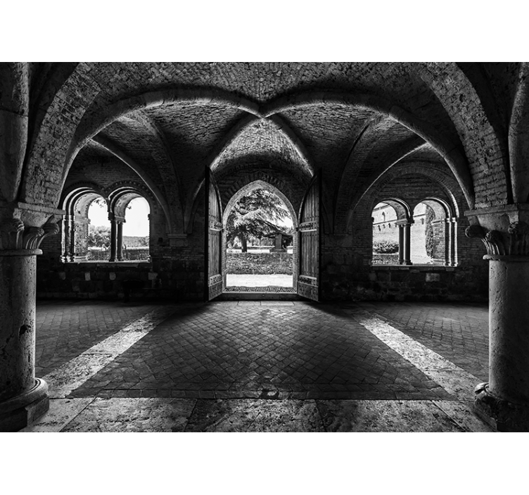 Fotomural ciudad vista del arco histórico - TenVinilo