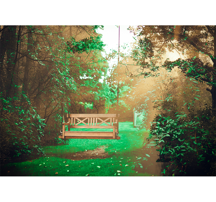 Fotomural naturaleza escape a un jardín serene - TenVinilo