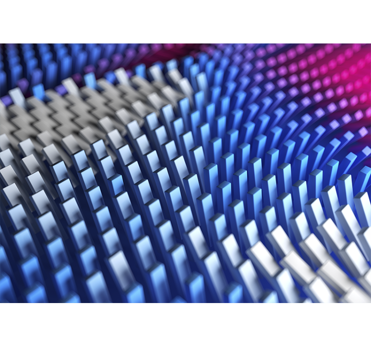 Fotomural abstracto olas geométricas texturizadas - TenVinilo