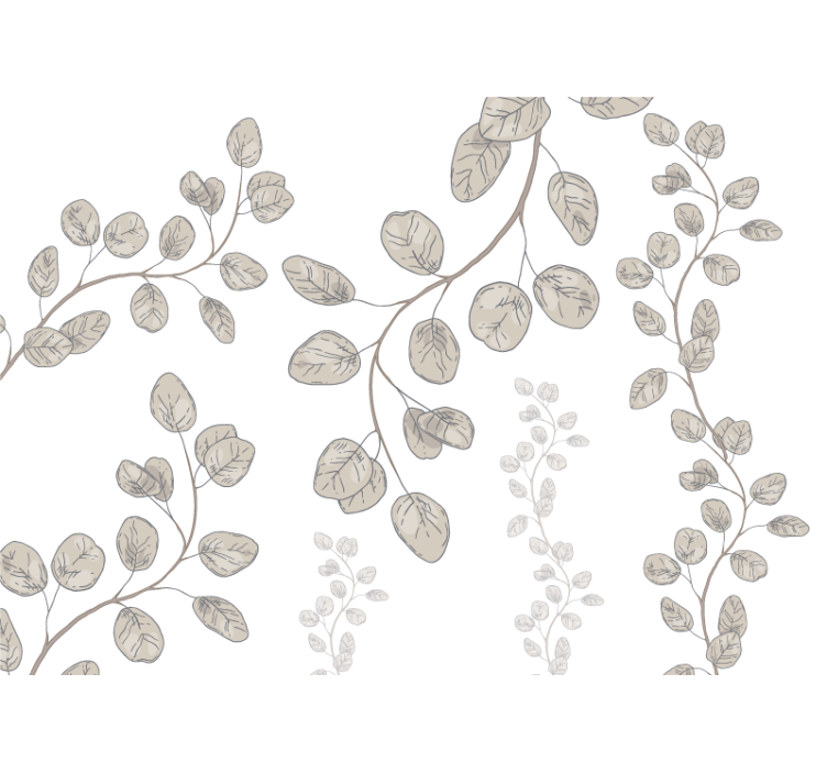 Papel pintado dormitorio patrones de hojas delicadas - TenVinilo