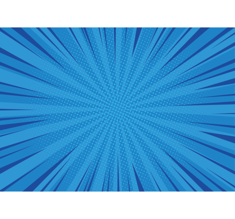 Fotomural arte urbano explosión azul dinámica - TenVinilo