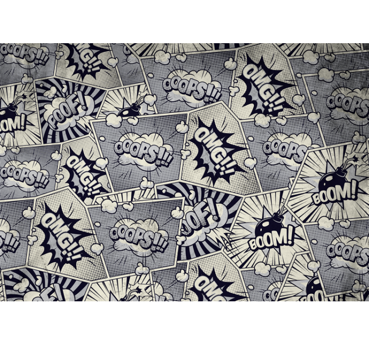 Fotomural arte urbano efectos de sonido cómicos - TenVinilo