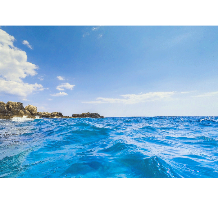 Fotomural mar serenidad de olas costeras - TenVinilo