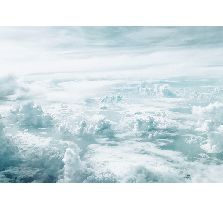 Fotomural cielo perspectiva de horizonte nublado - TenVinilo