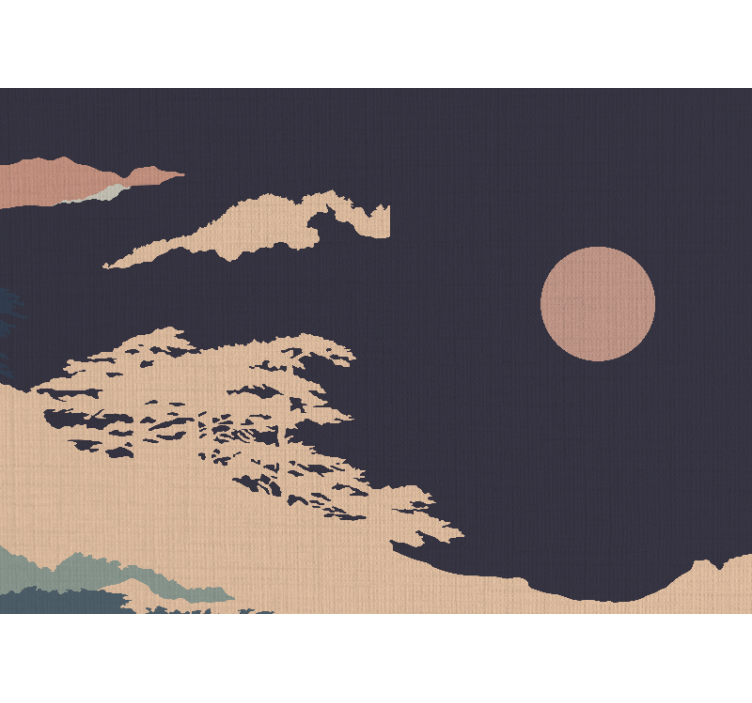 Fotomural naturaleza paisaje lunar tranquilo - TenVinilo