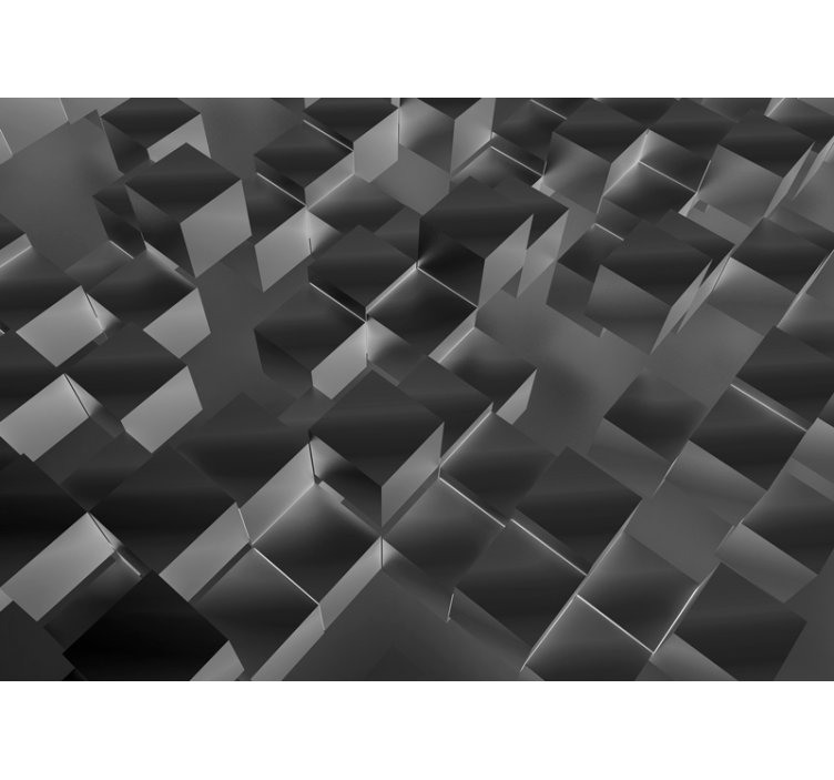 Fotomural textura cubos tridimensionales - TenVinilo