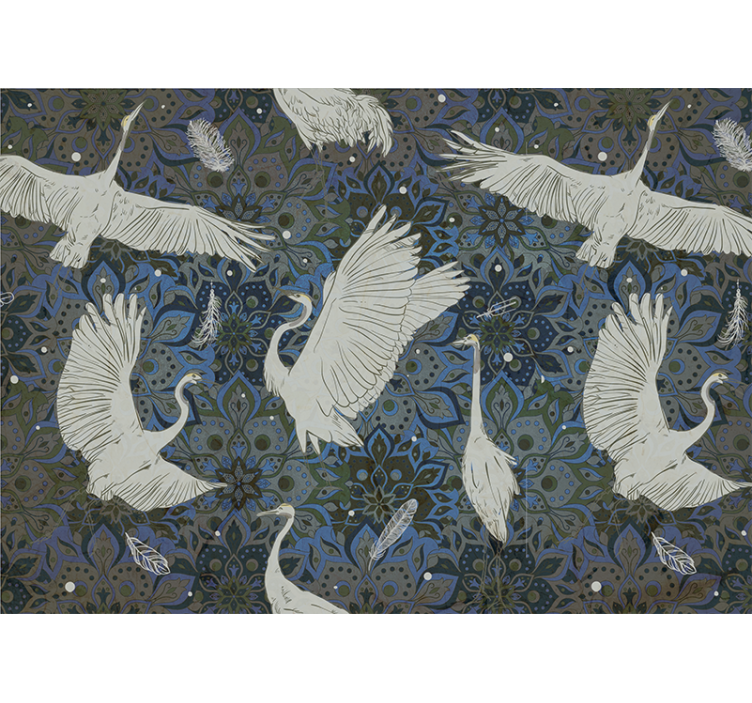 Fotomural animales motivo de grúas elegantes - TenVinilo