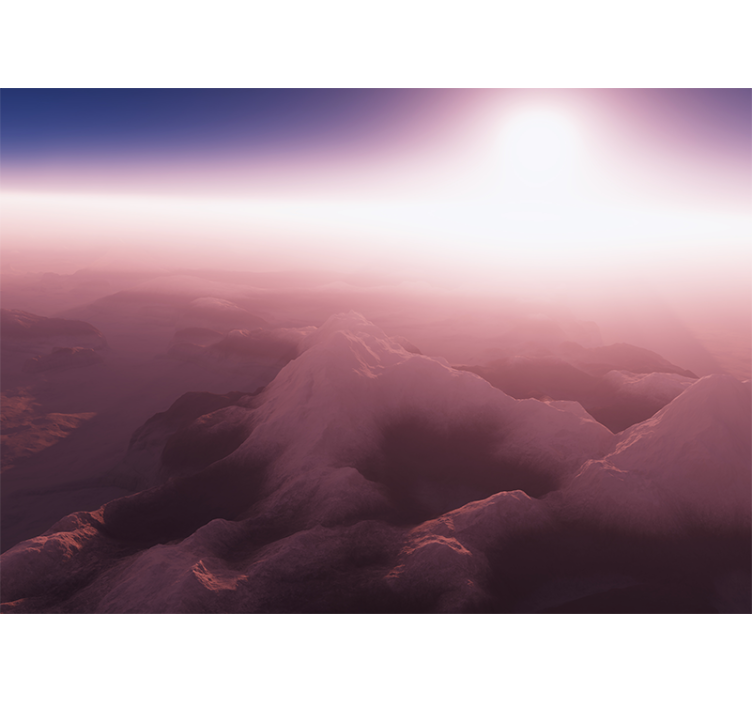 Fotomural montañas pico montañoso sereno - TenVinilo