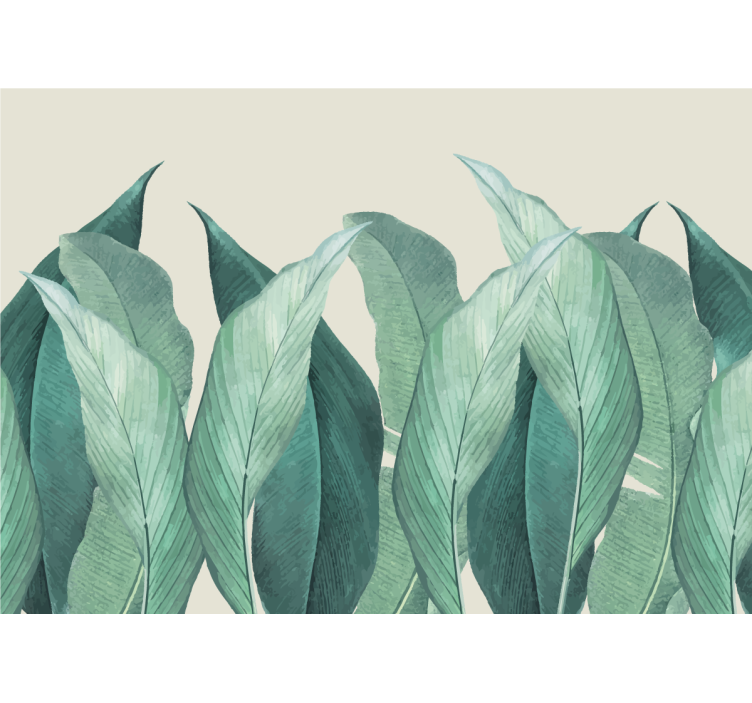 Papel pintado naturaleza motivo de hojas exuberantes - TenVinilo