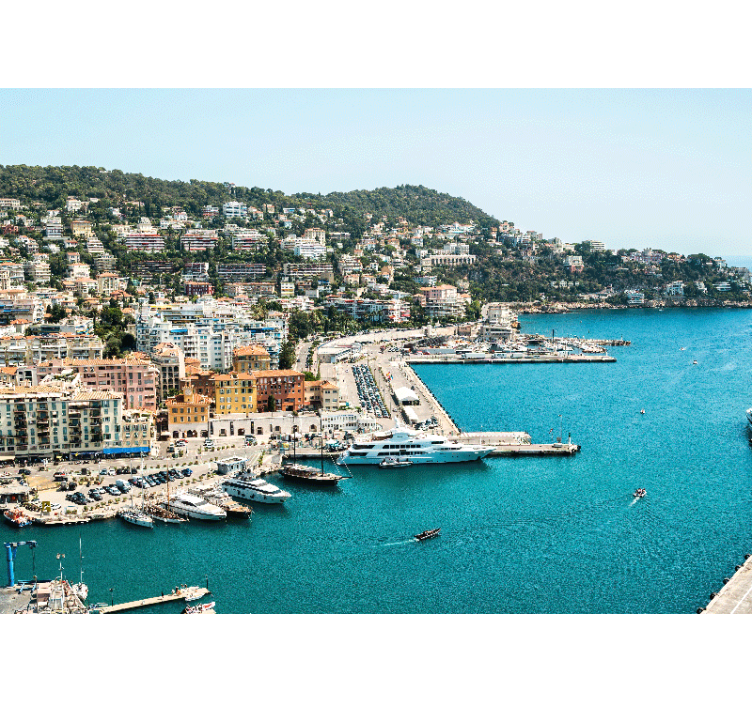 Fotomural ciudad vista costera urbana - TenVinilo