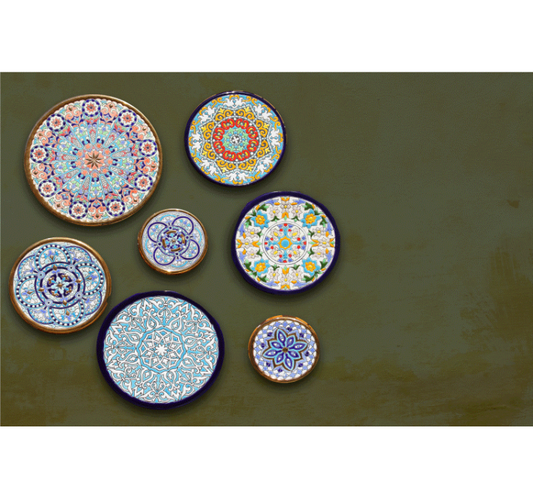 Fotomural animales con patrones circulares intrincados - TenVinilo