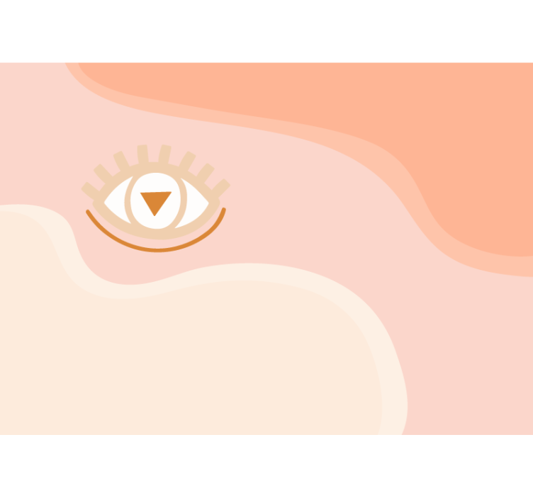 Fotomural abstracto diseño de ojos estilizados - TenVinilo