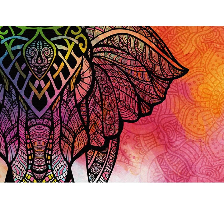 Fotomural mandala diseño étnico degradado - TenVinilo