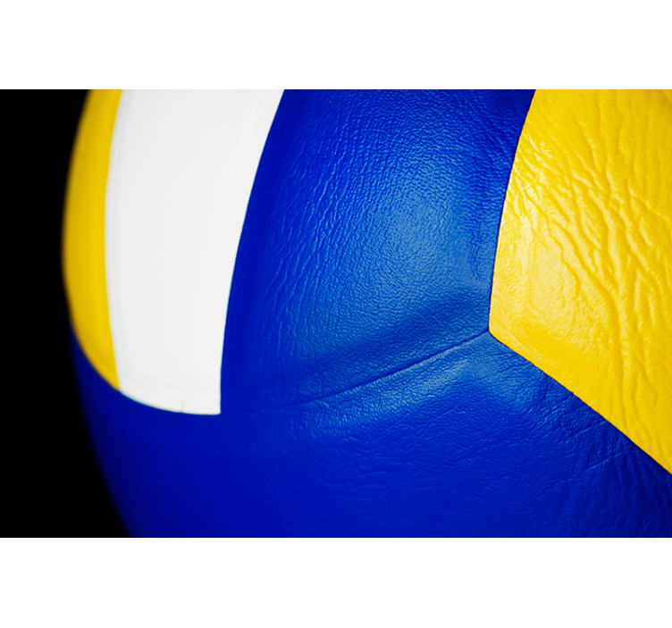 Mural para habitaciones pelota volley de cerca - TenVinilo