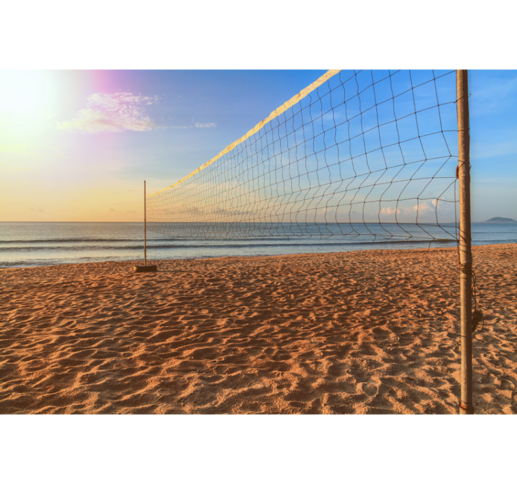 Mural para habitaciones red volley playa - TenVinilo