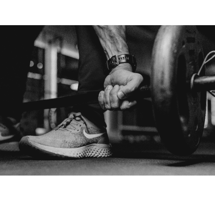 fotomural pesas blanco y negro - TenVinilo