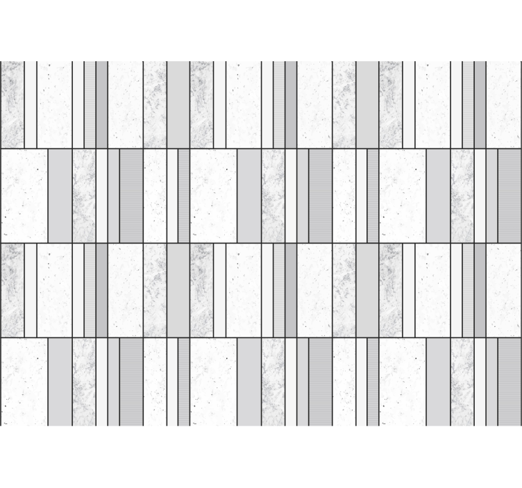 Fotomural baño mármol con líneas negras - TenVinilo