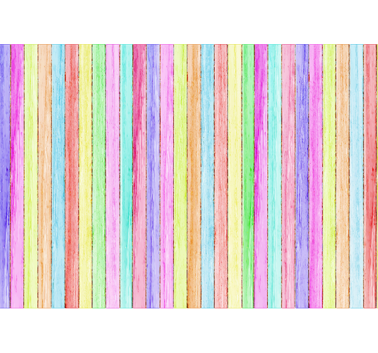 Fotomural imitación tablones madera de colores - TenVinilo