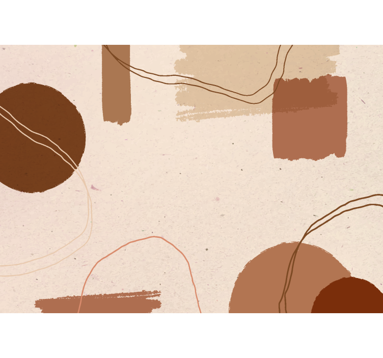 Papel pintado salón terracota diseño abstracto - TenVinilo