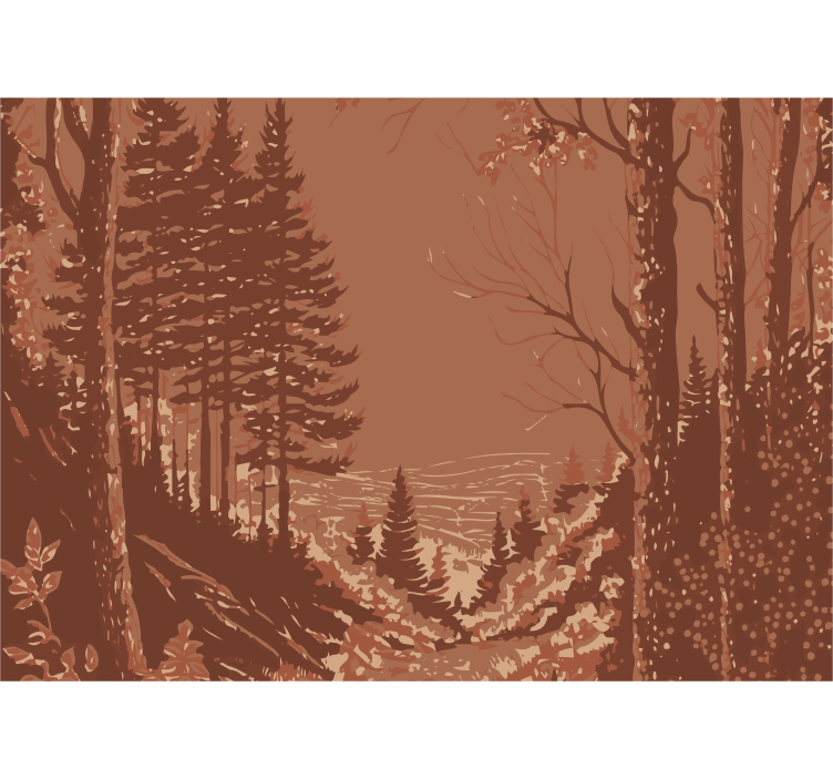 Fotomural terracota naturaleza diseño abstracto - TenVinilo