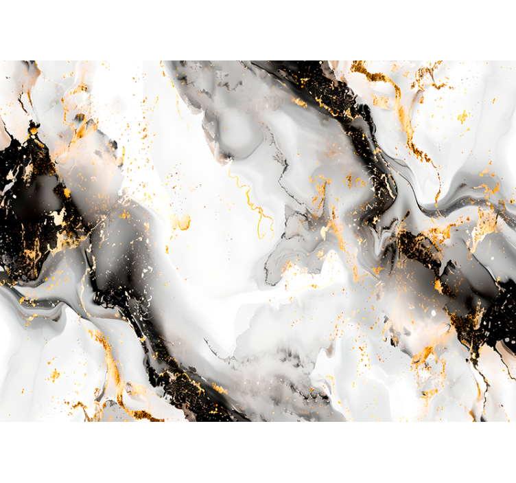 Fotomural abstracto patrón blanco y negro - TenVinilo