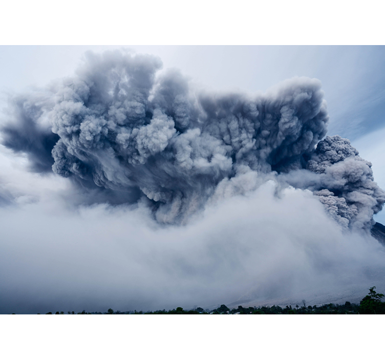 Fotomural cielo nube de cenizas volátiles - TenVinilo