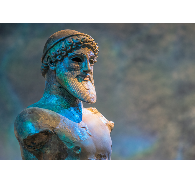 Fotomural arte clásico escultura de busto antiguo - TenVinilo