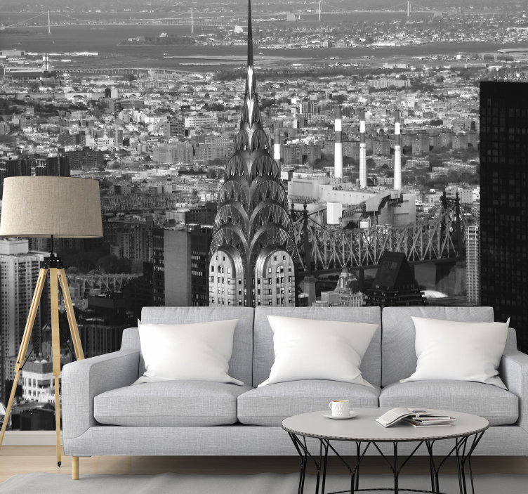 Fotomural Nueva York horizonte del edificio chrysler - TenVinilo