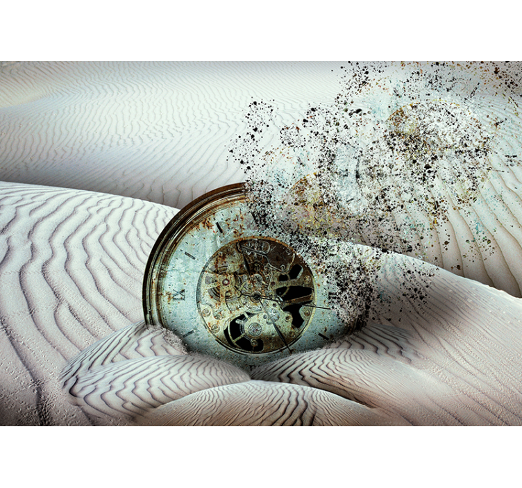 Fotomural abstracto fragmentación de dunas temporales - TenVinilo