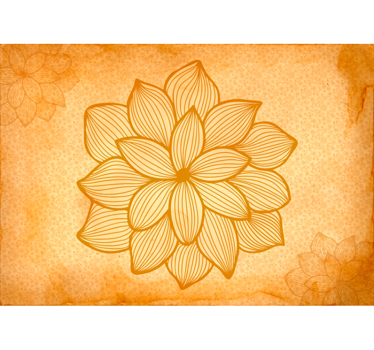 Mural pared salón gran motivo floral - TenVinilo