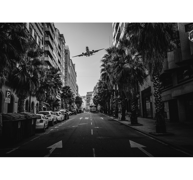 Fotomural ciudad vista aérea urbana - TenVinilo