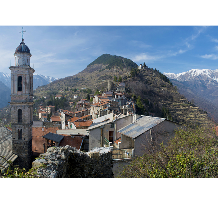 Fotomural de música paisaje de guitarra acústica - TenVinilo