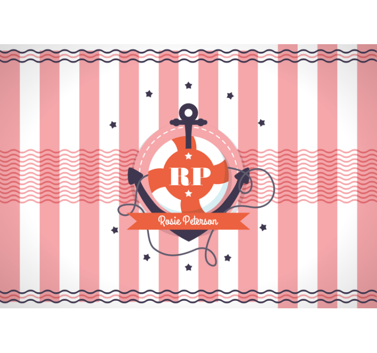 Fotomural personalizable diseño náutico personalizado - TenVinilo