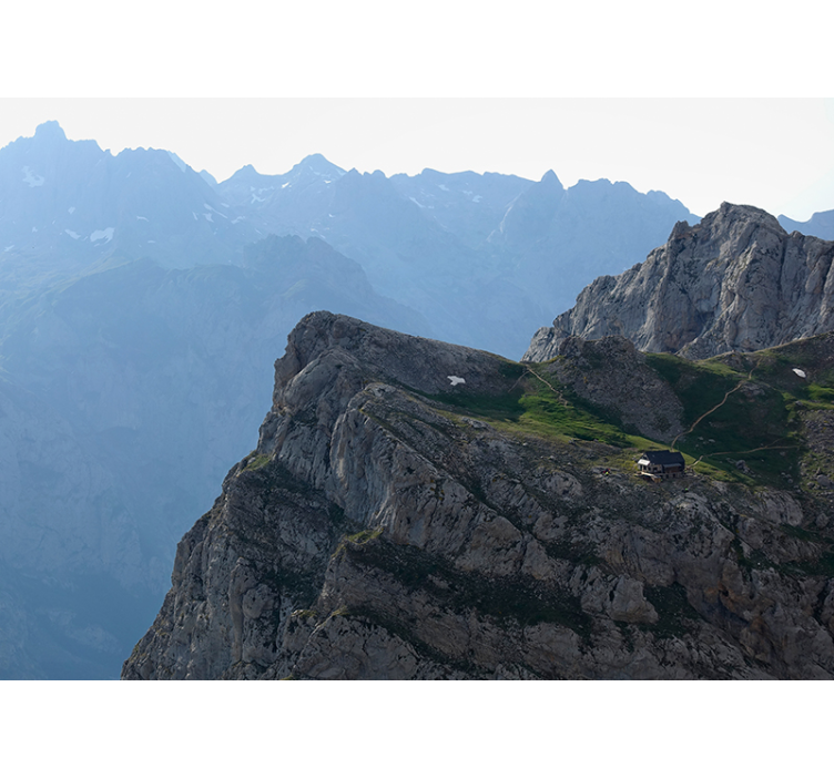 Fotomural montañas gran vista de la montaña - TenVinilo