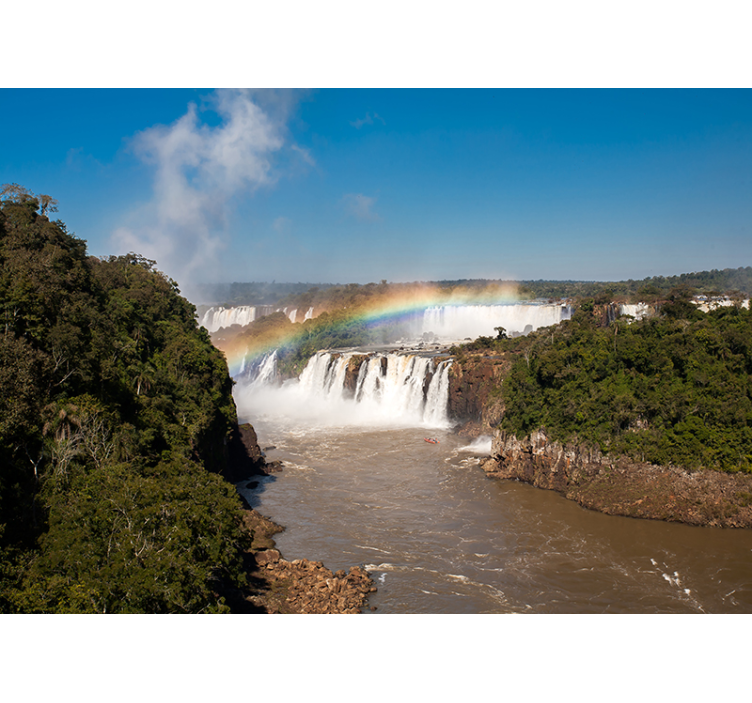 Fotomural montañas arcoíris de las cataratas del iguazú - TenVinilo