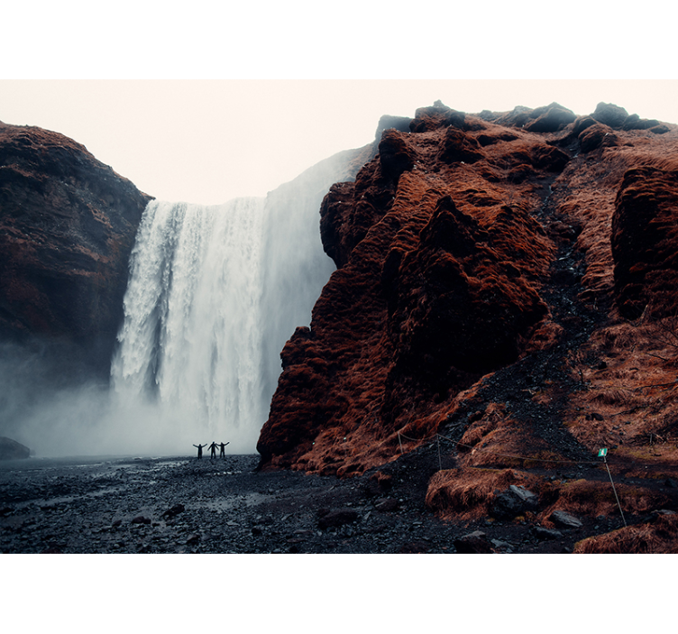 Fotomural cascada gran vista de agua - TenVinilo