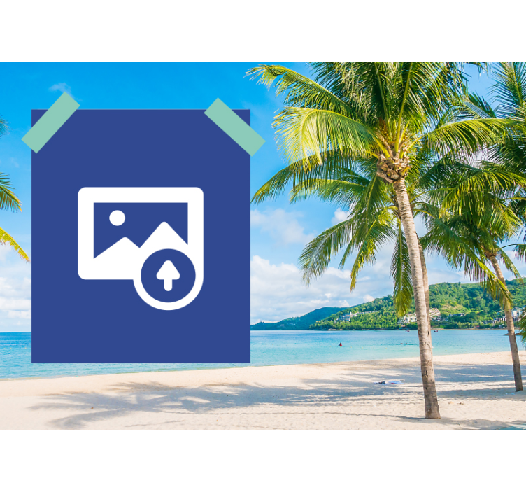 Fotomural de amor momento de pareja en la playa - TenVinilo