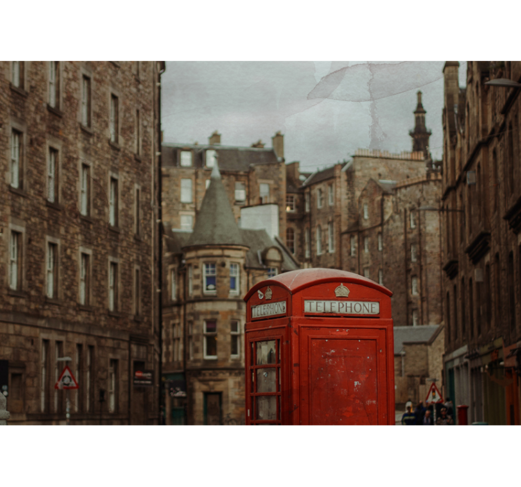 Fotomural de londres cabina telefónica icónica - TenVinilo