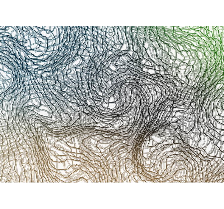 Fotomural textura patrones de líneas orgánicas - TenVinilo