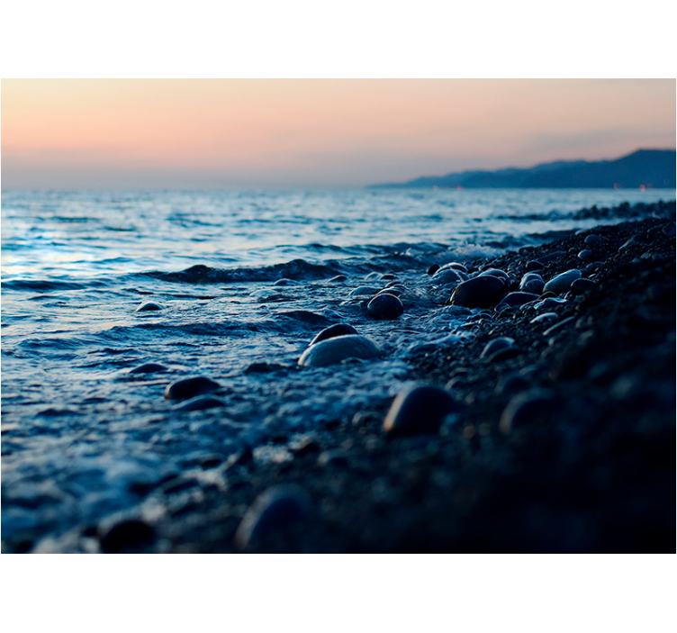 Fotomural naturaleza serenidad de las olas del océano - TenVinilo