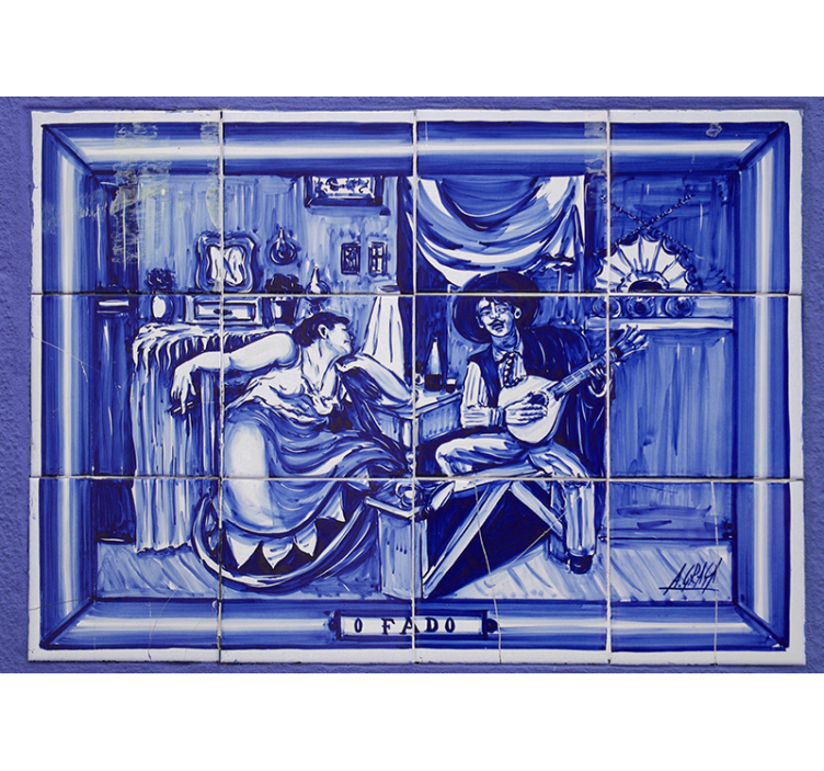 Fotomural de amor músico y musa - TenVinilo