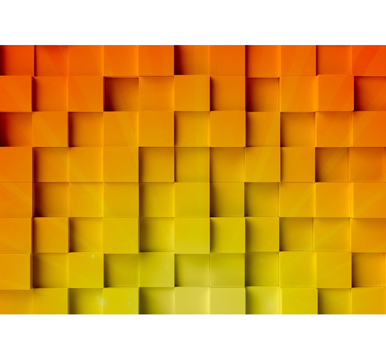 Fotomural textura motivo cubo geométrico - TenVinilo