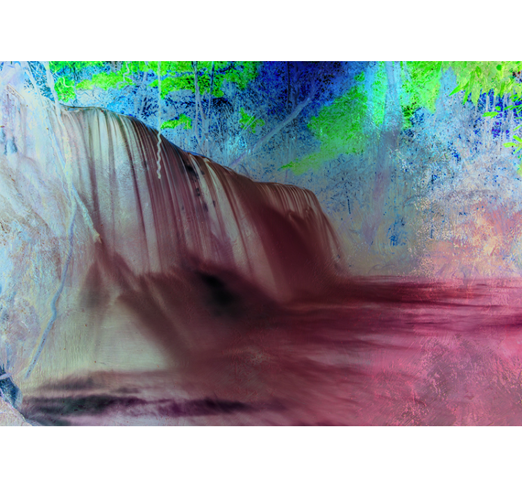 Fotomural cascada vista serena de agua - TenVinilo