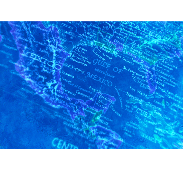 Papel pintado mapamundi diseño de mapa vintage - TenVinilo