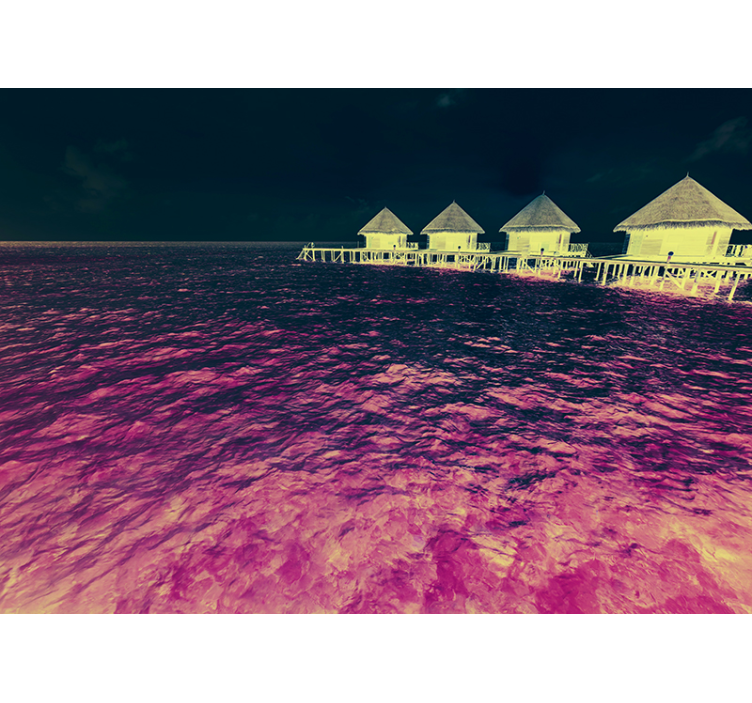 Fotomural lago sereno refugio acuático - TenVinilo