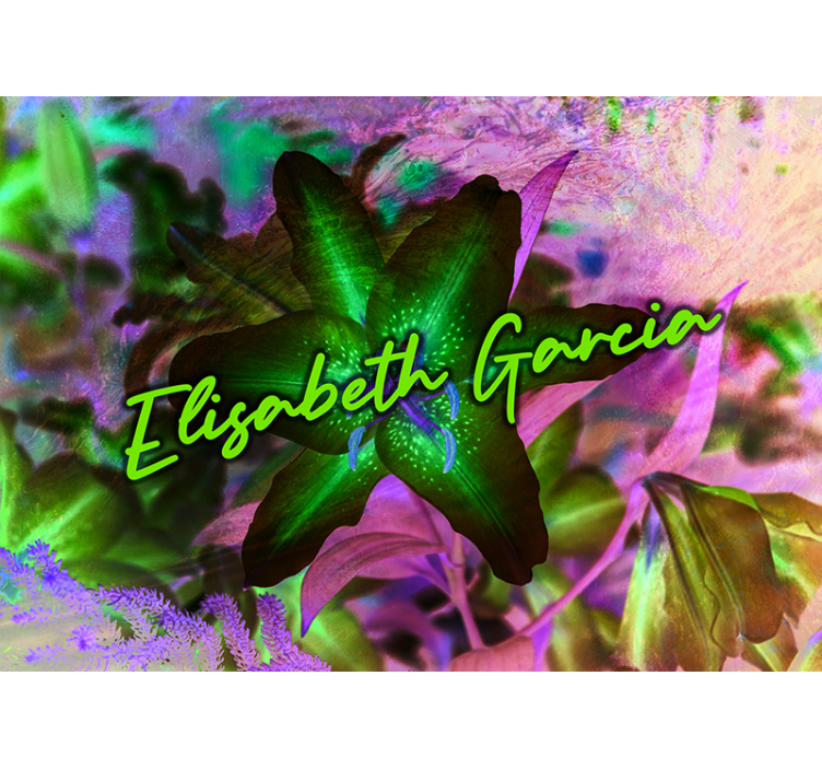 Mural de pared flores elegancia floral de lirio - TenVinilo