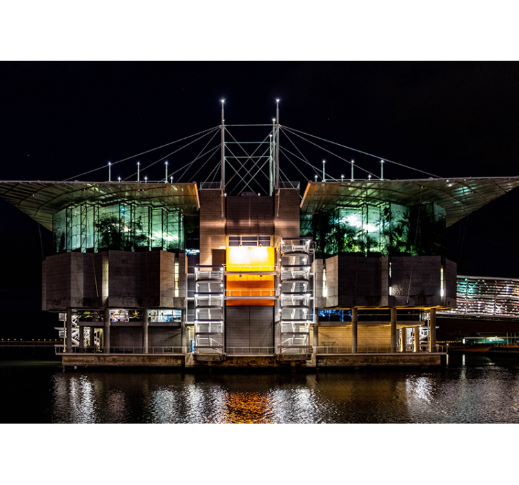 Fotomural ciudad arquitectura urbana futurista - TenVinilo