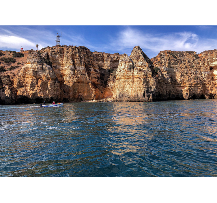 Papel pintado paisaje estructura rocosa costera - TenVinilo